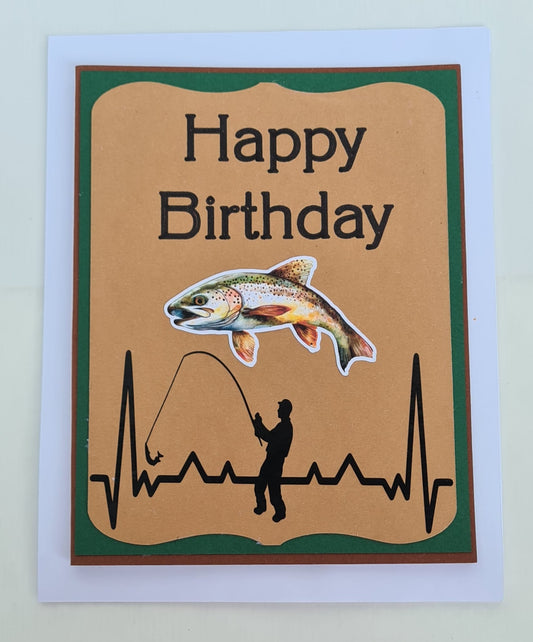Geburtstagskarte für Angler