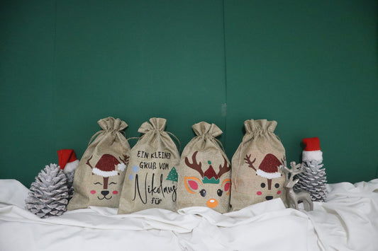 Nikolaus Jutebeutel – 4 Designs 29 × 19 cm