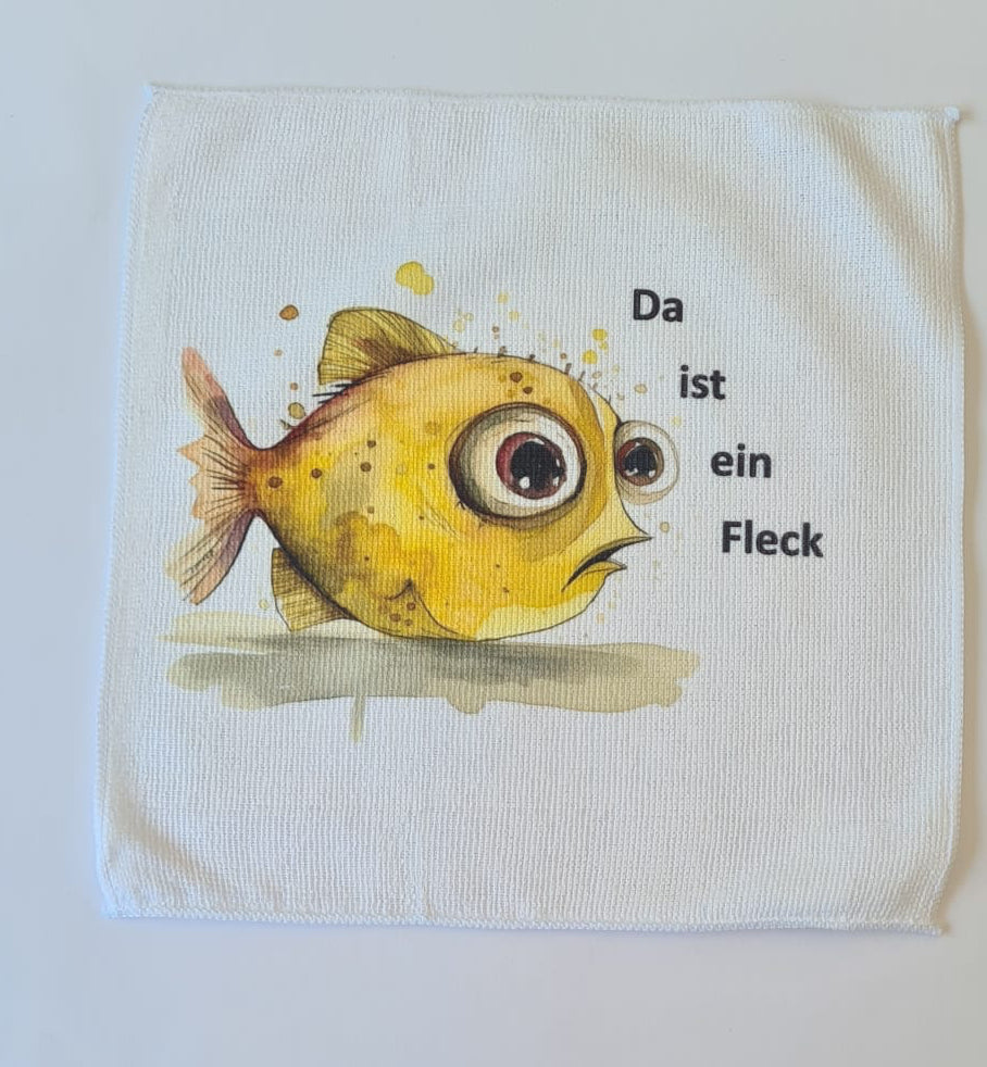 Mikrofaser-Tuch "Fisch" – 30 x 30 cm