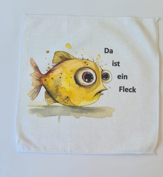 Mikrofaser-Tuch "Fisch" – 30 x 30 cm
