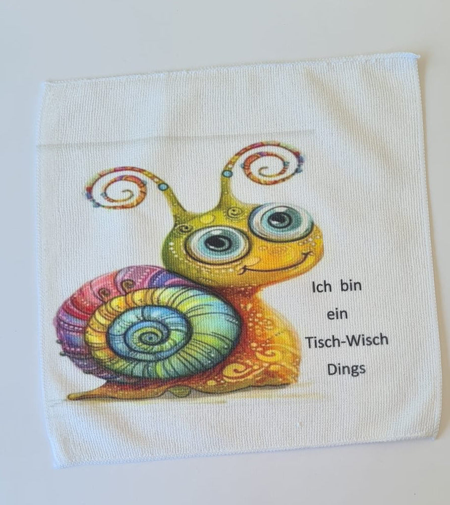 Mikrofaser-Tuch "Schnecke" – 30 x 30 cm
