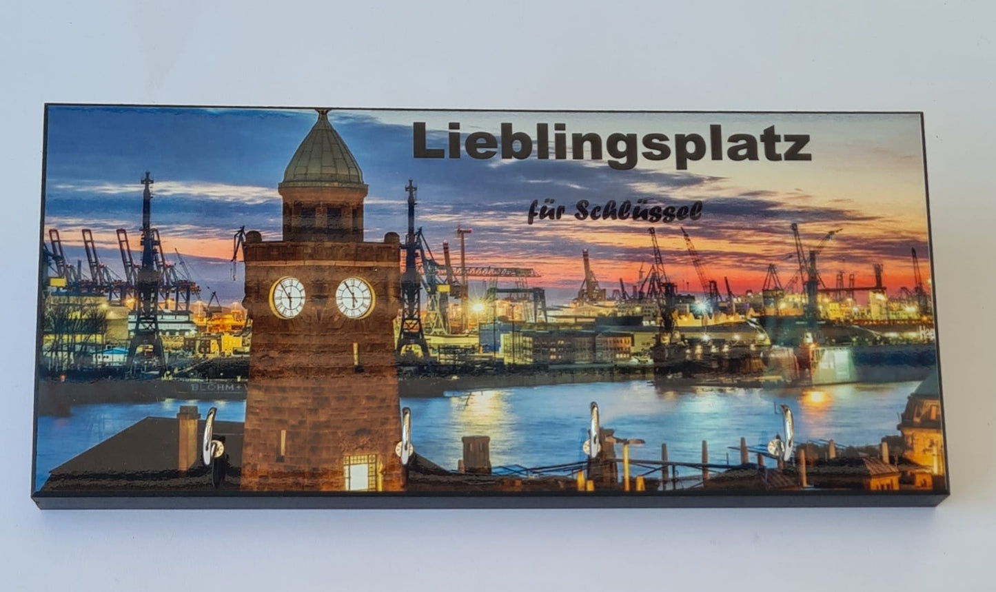 Schlüsselboard „Lieblingsplatz“ – Hochglanz sublimiert
