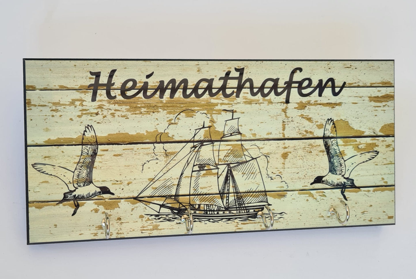 Schlüsselboard „Heimathafen“ – Hochglanz sublimiert