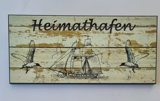 Schlüsselboard „Heimathafen“ – Hochglanz sublimiert