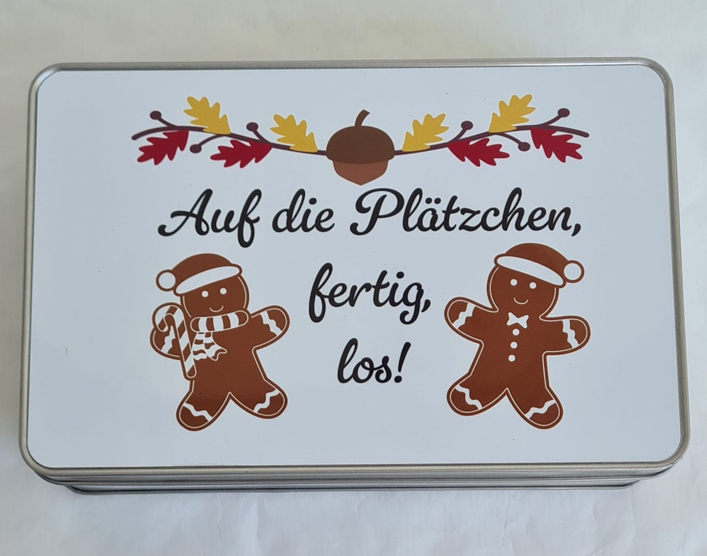 Keksdose „Auf die Plätzchen, fertig, los!