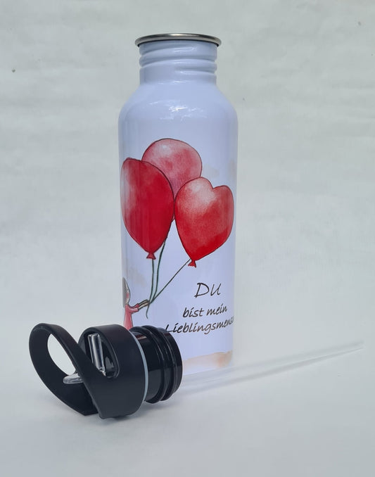 Kindertrinkflasche Mädchen – 500 ml Schule,Sport und Ausflüge