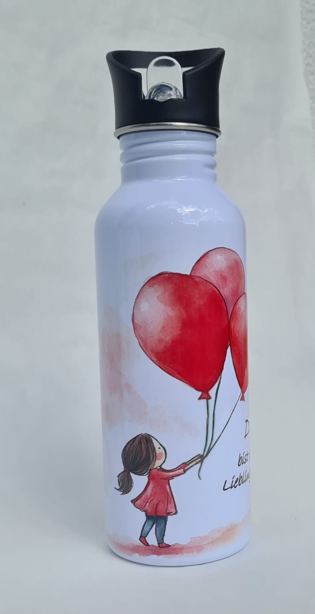 Kindertrinkflasche Mädchen – 500 ml Schule,Sport und Ausflüge