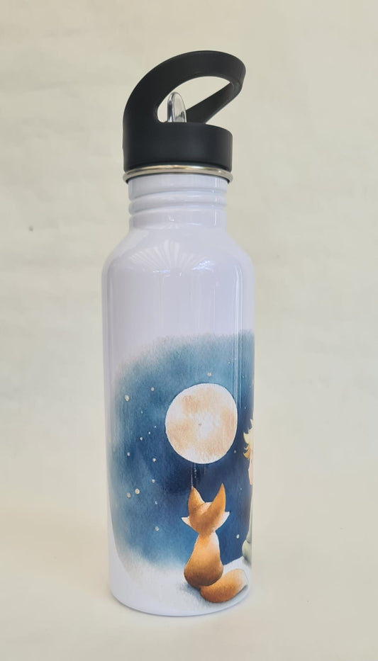 Der kleine Prinz mit Fuchs (Mond) - 500 ml Schule,Sport und Ausflüge