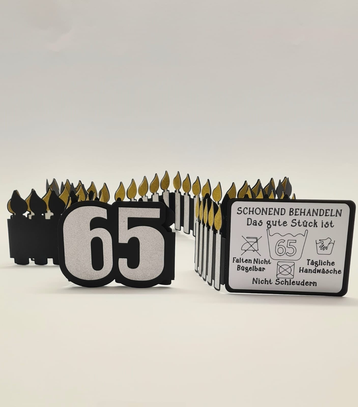 Geburtstagskarte „Kerzenparade“ – mit Wunschzahl & persönlichem Gruß