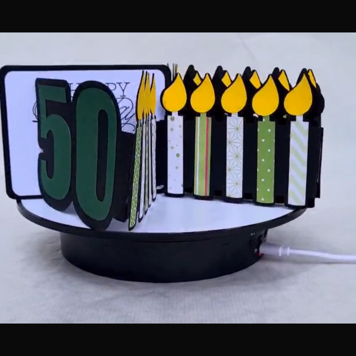 100 Geburtstagkerzen- Grün