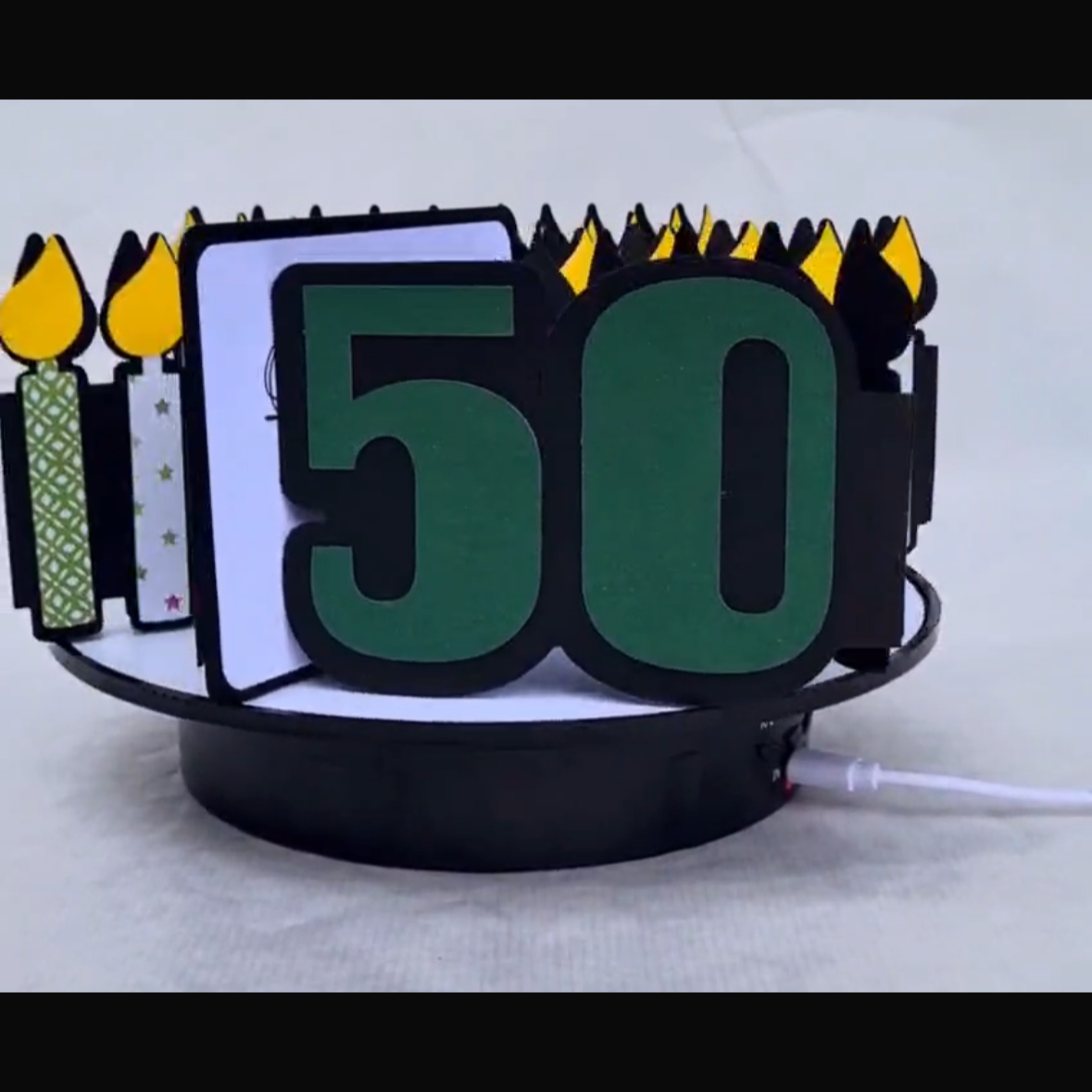 100 Geburtstagkerzen- Grün