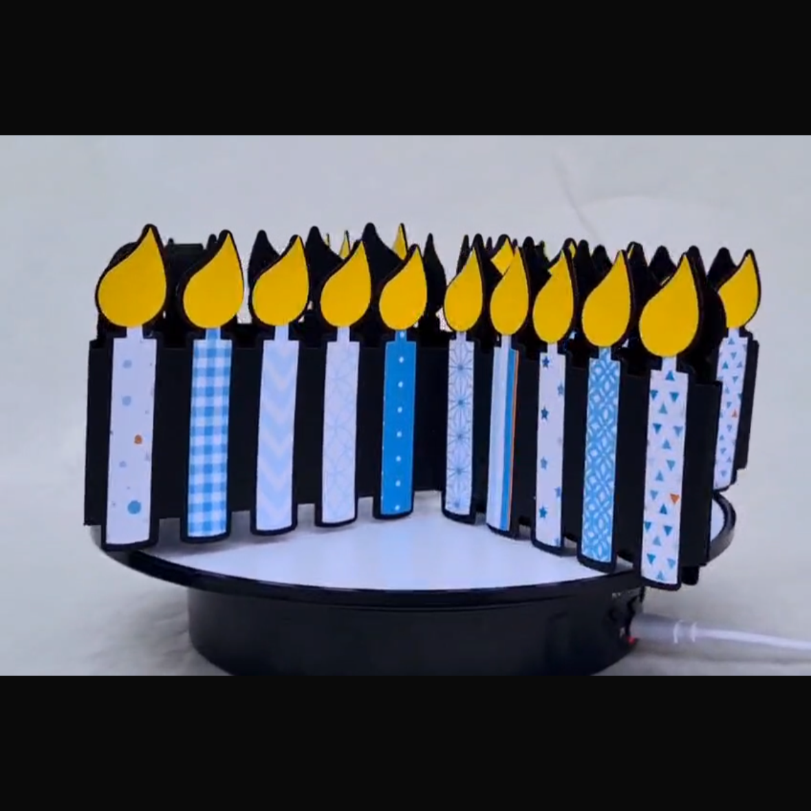 100 Geburtstagkerzen- Blau