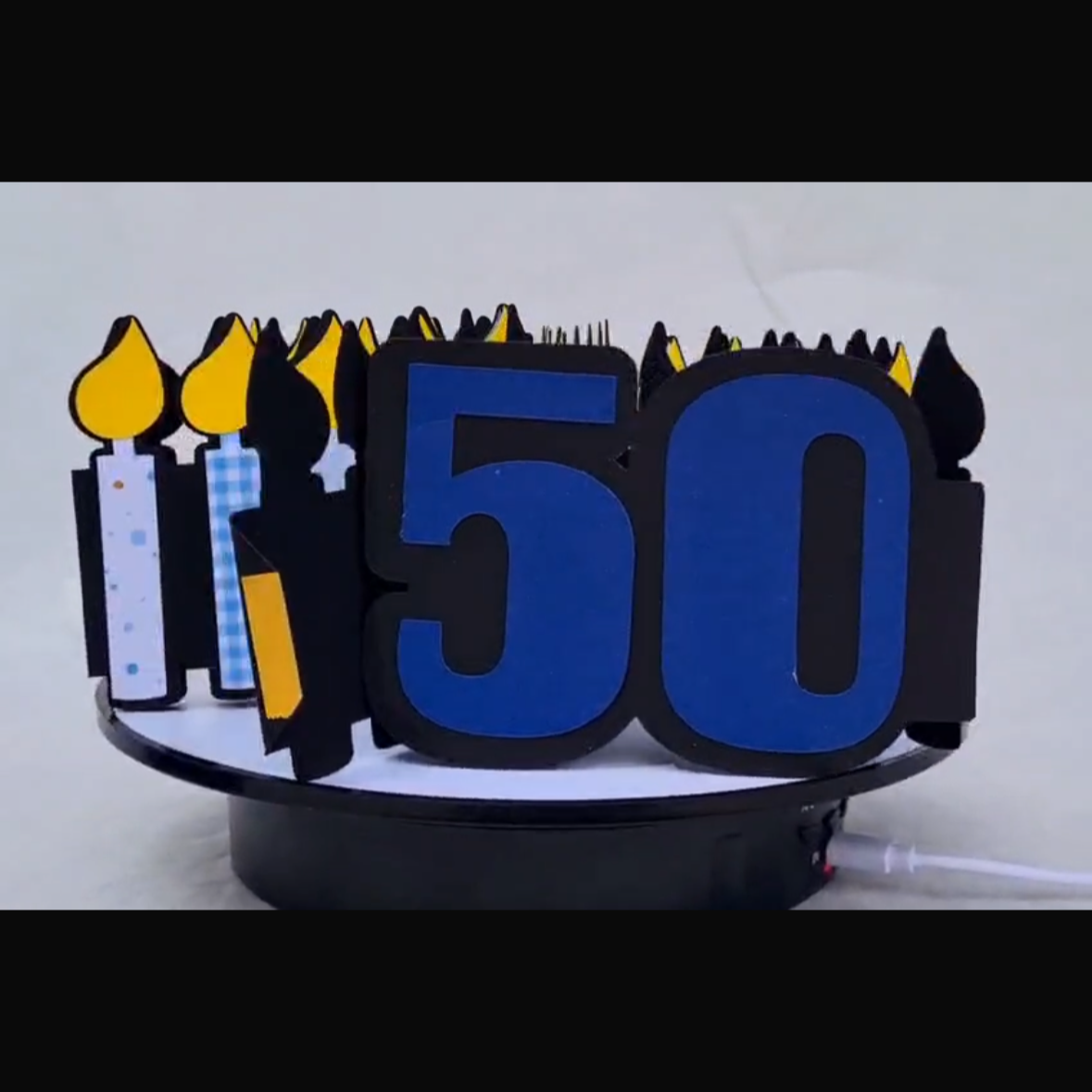 100 Geburtstagkerzen- Blau