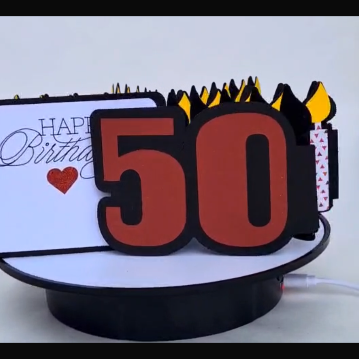 Geburtstags- und Jubiläumskarten: Für 50, 60, 70, 80 & 90 Rot