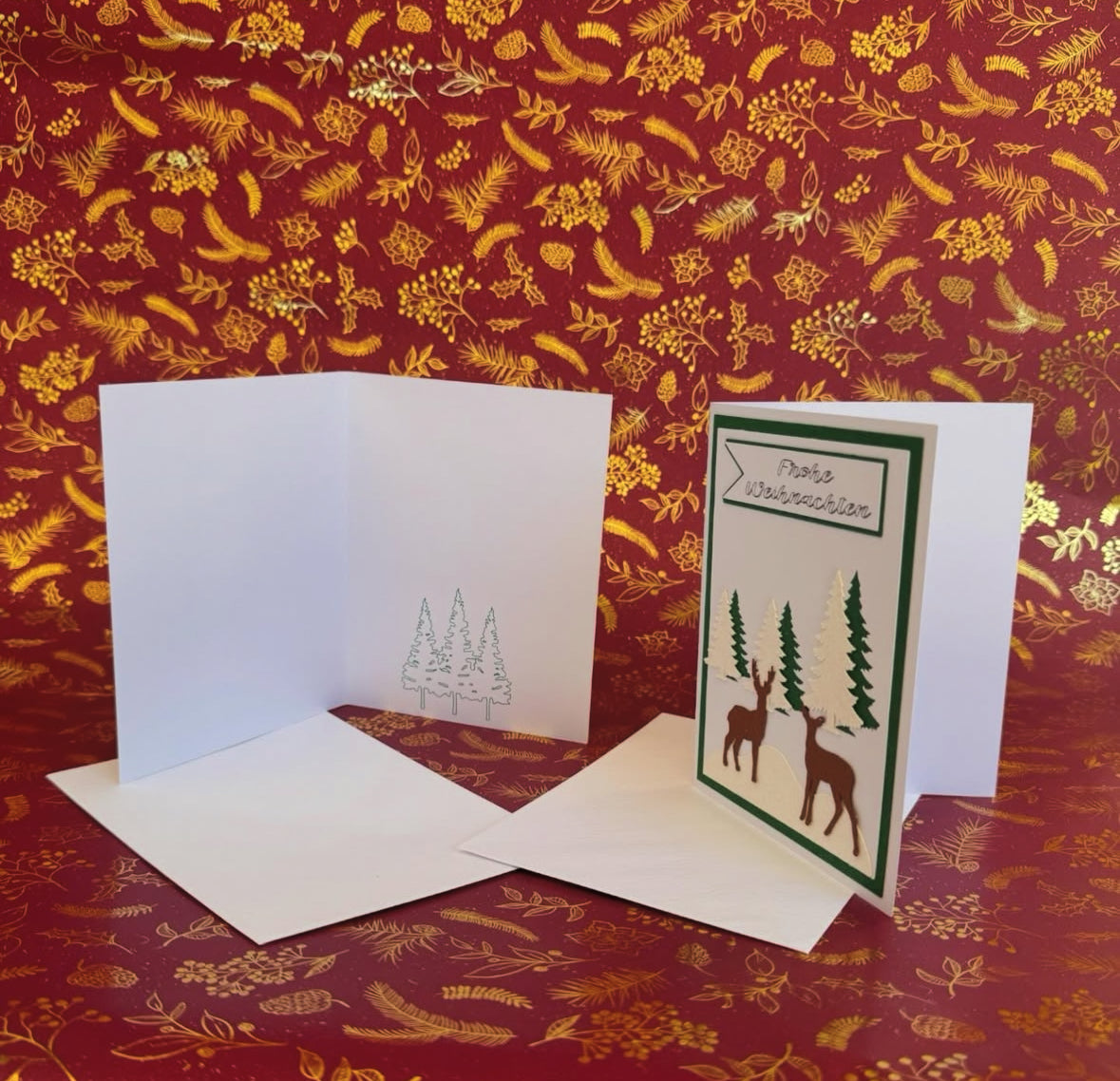 Winterwaldgruß - Reh im Glitzerschnee