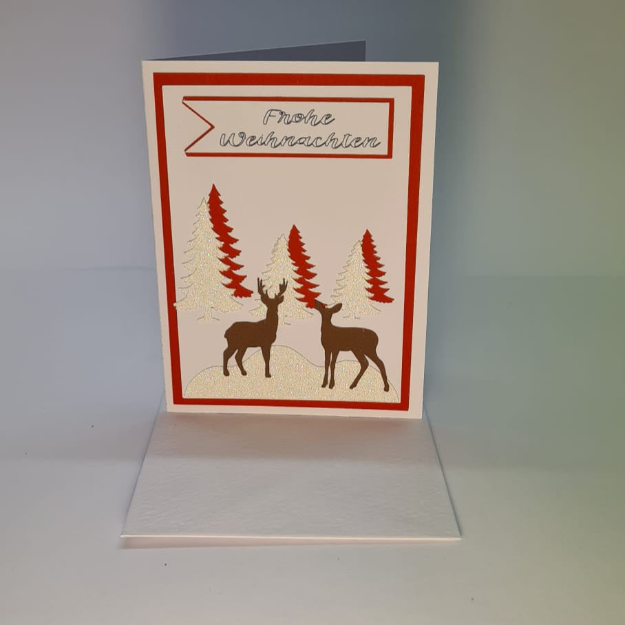 Winterwaldgruß - Reh im Glitzerschnee