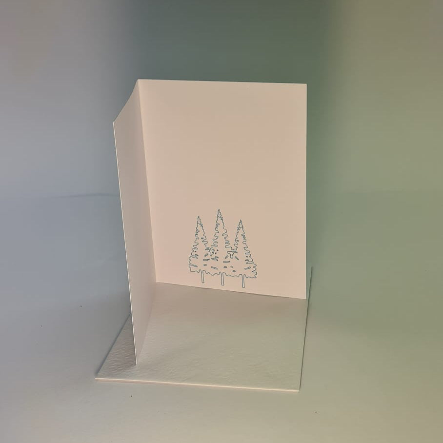 Winterwaldgruß - Reh im Glitzerschnee