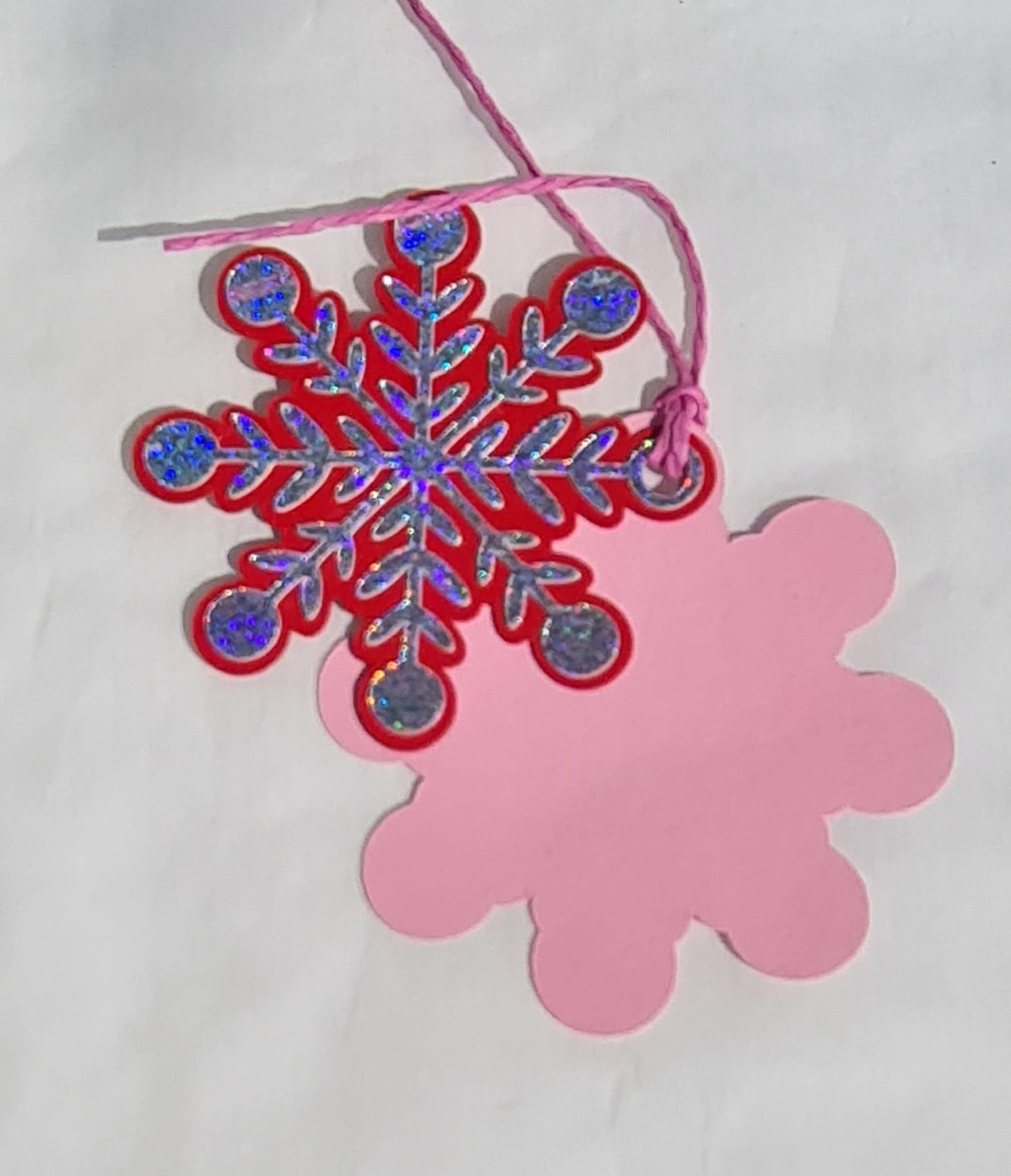 Schneeflocken-Ornamente – 6-teiliges Set in buntem Design