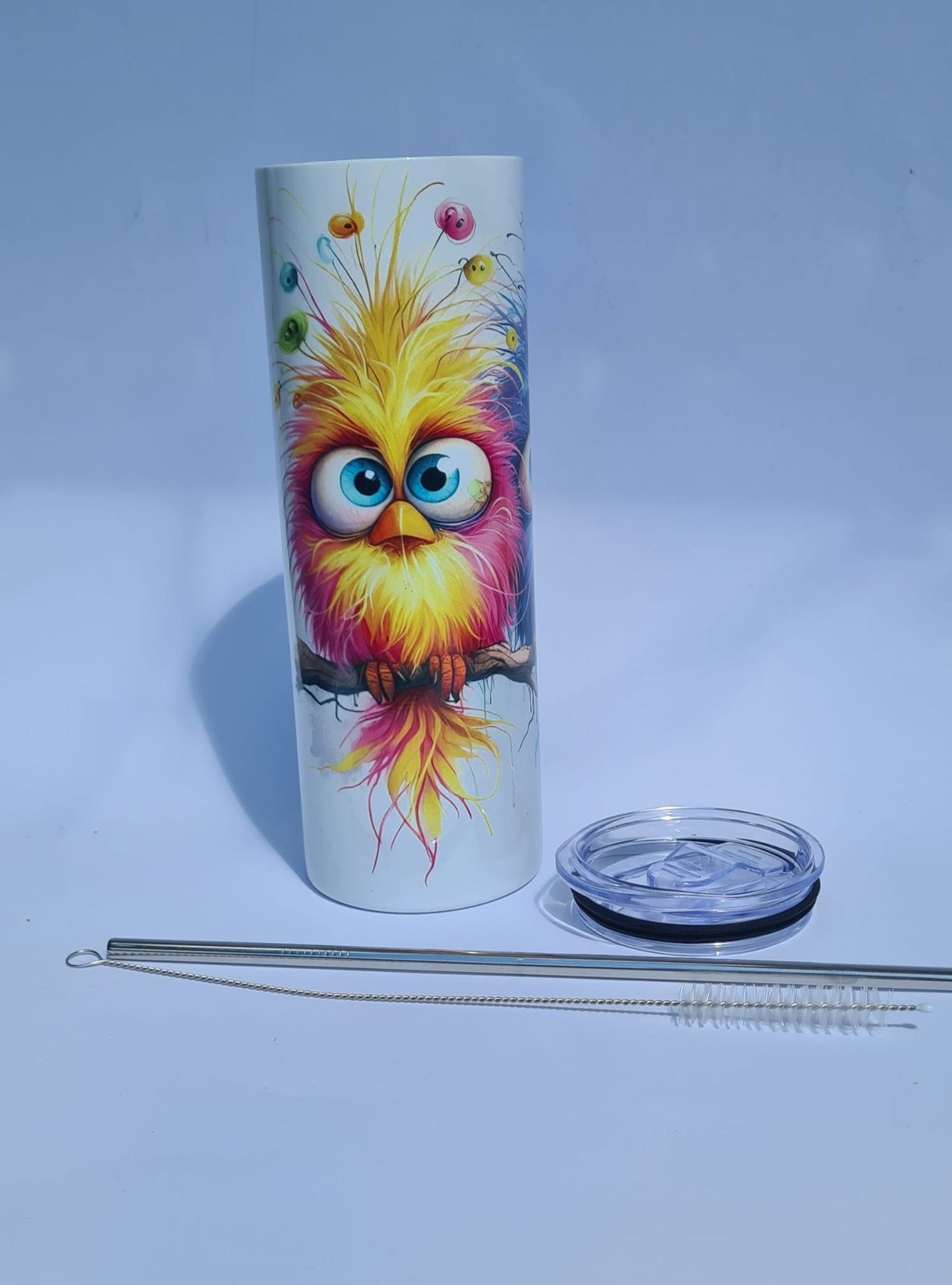 Drei bunte Vögel Thermobecher – 600 ml Genuss to go 🐦🌈