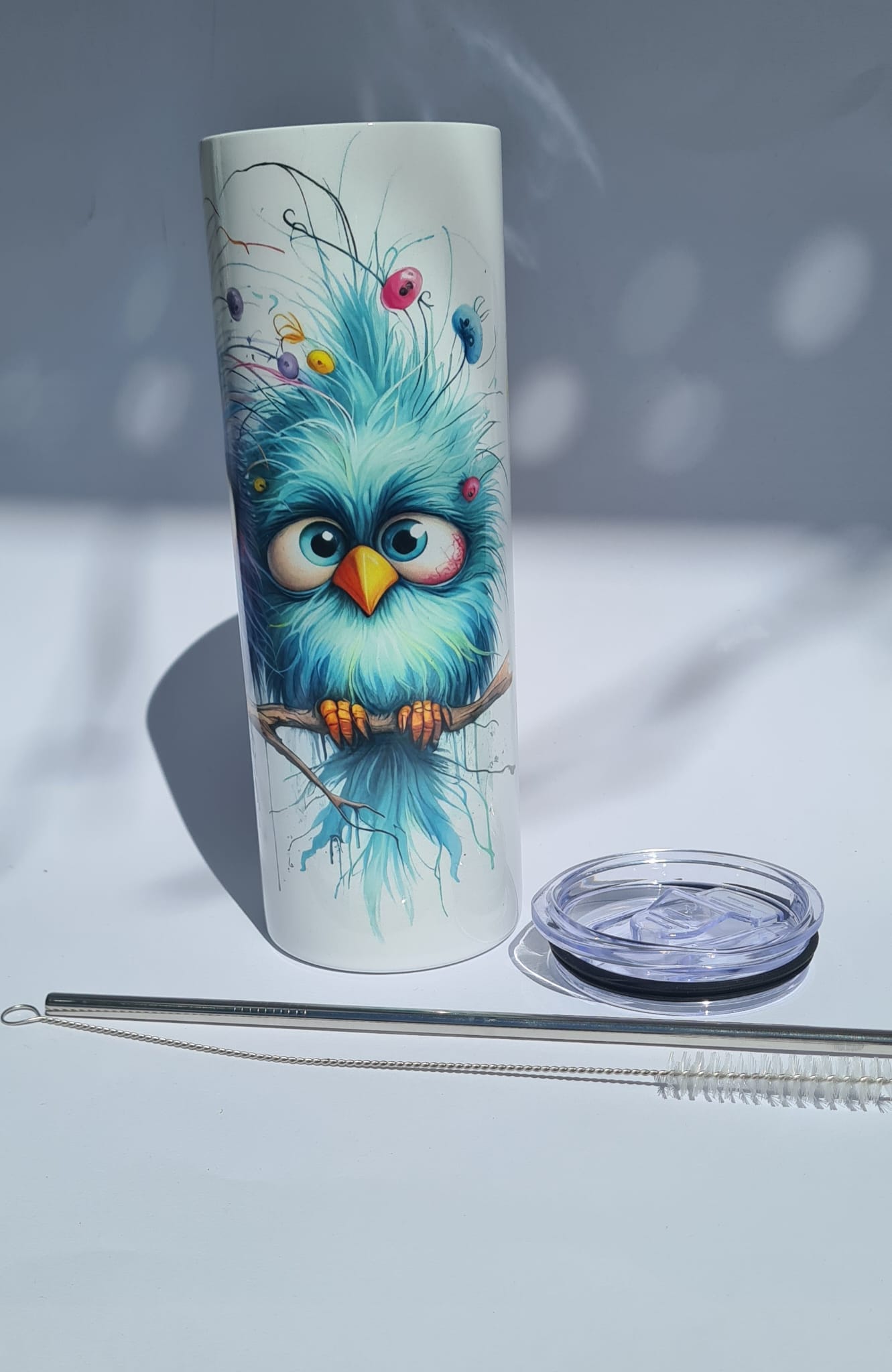 Drei bunte Vögel Thermobecher – 600 ml Genuss to go 🐦🌈