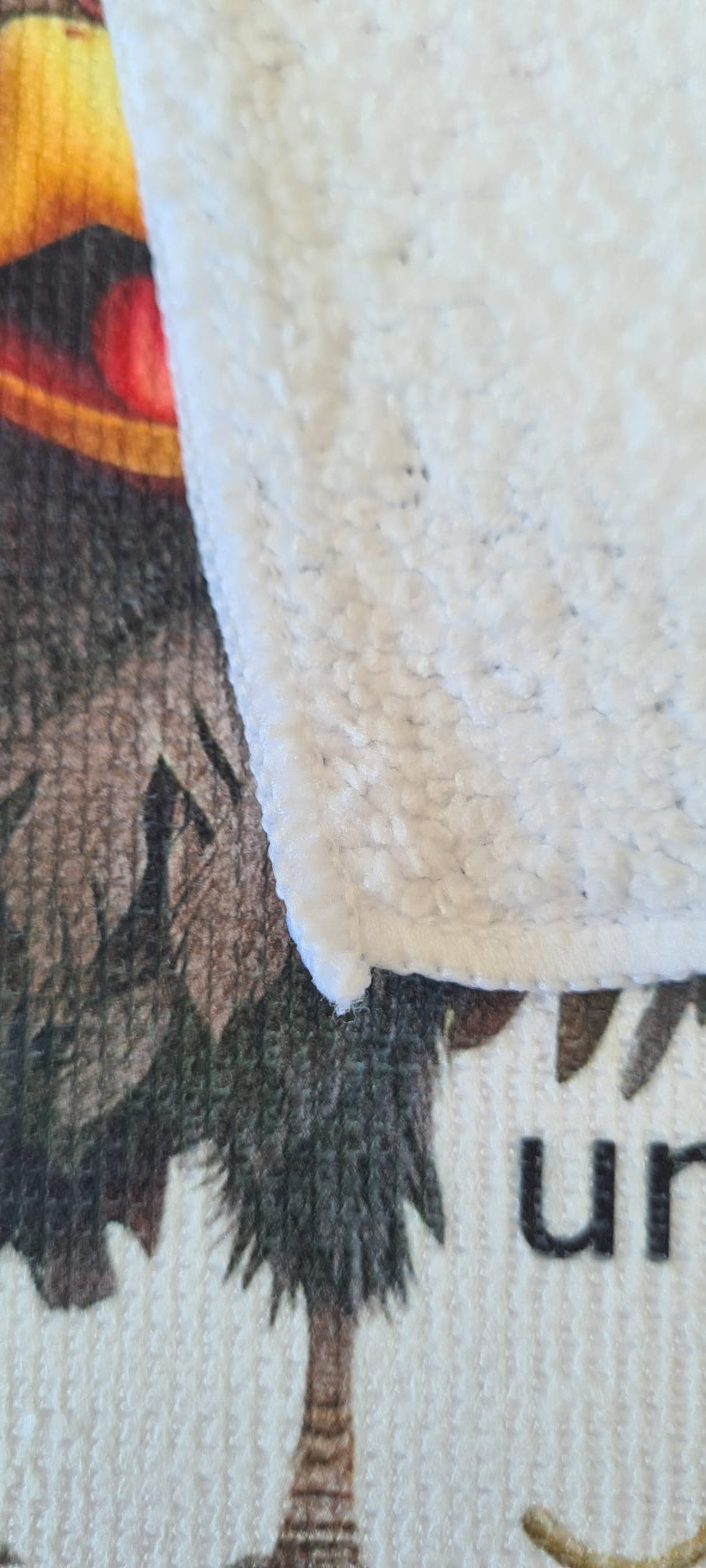 Mikrofaser-Tuch "Vogel mit Blume" – 30 x 30 cm