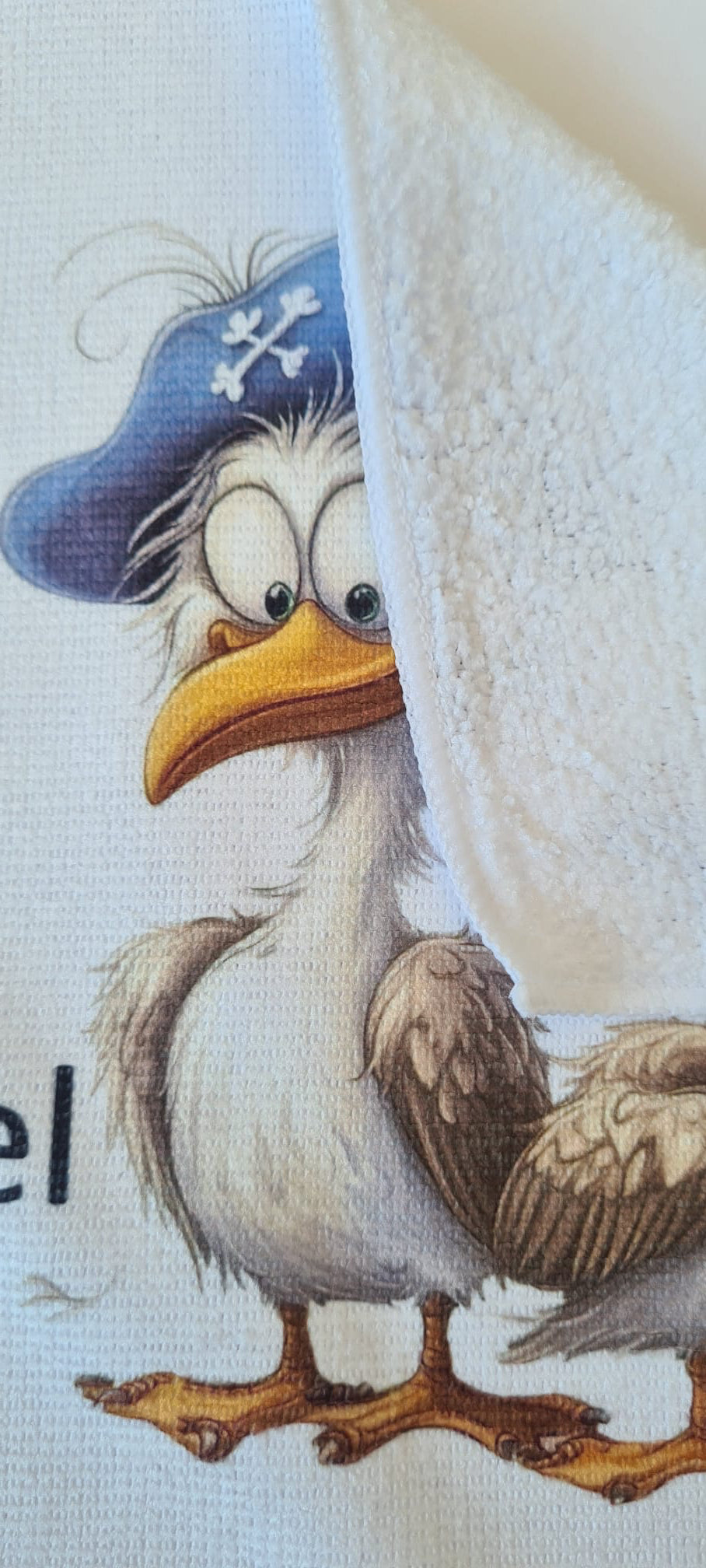 Mikrofaser-Tuch "Möven Paar" – 30 x 30 cm