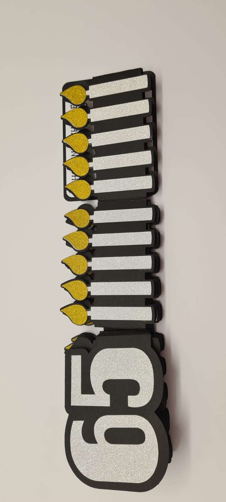 Gold „Kerzenparade“ – mit Wunschzahl & persönlichem Gruß