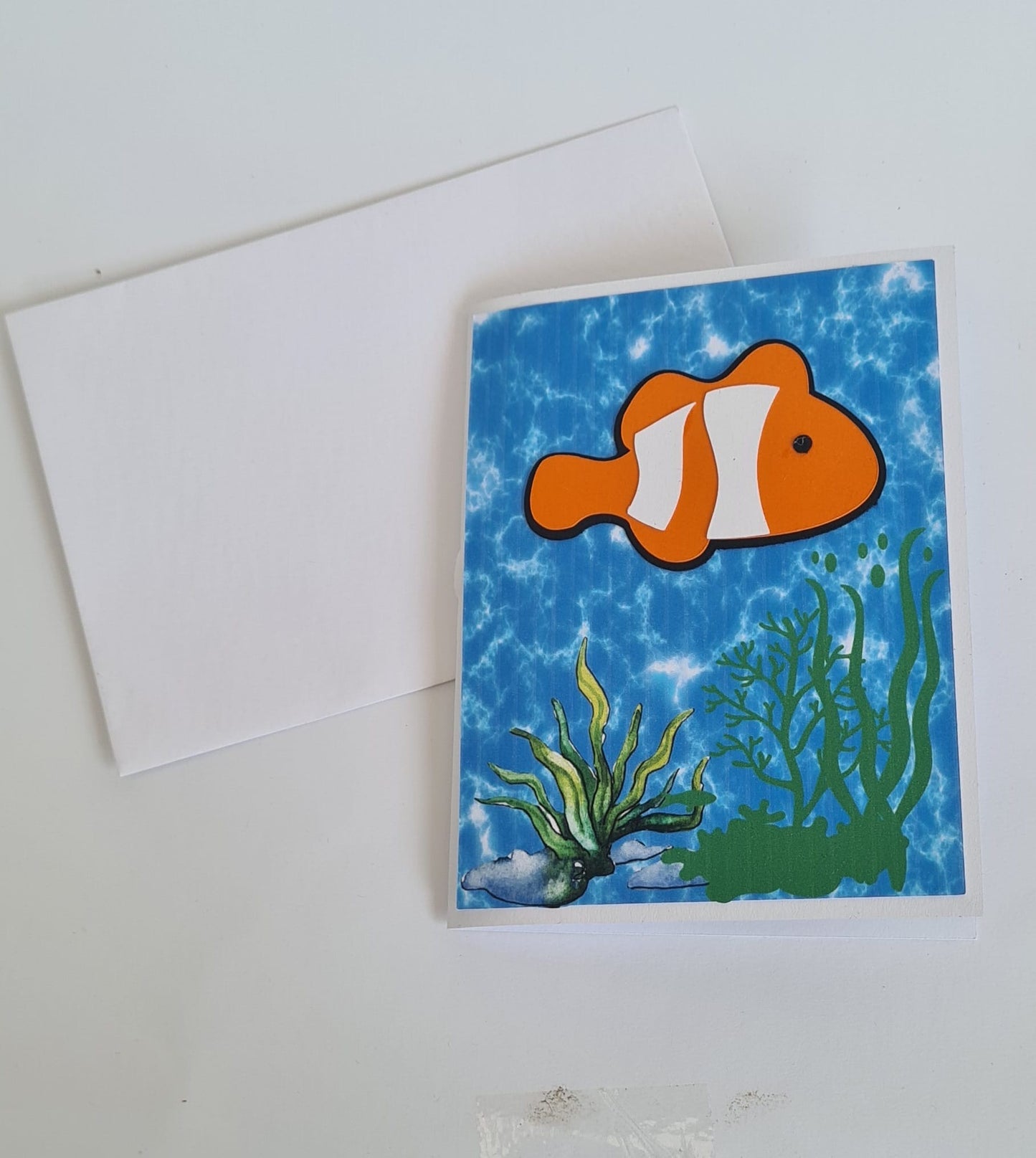 Clownfisch im Ozean-Design - 3D Pop-Up Karte