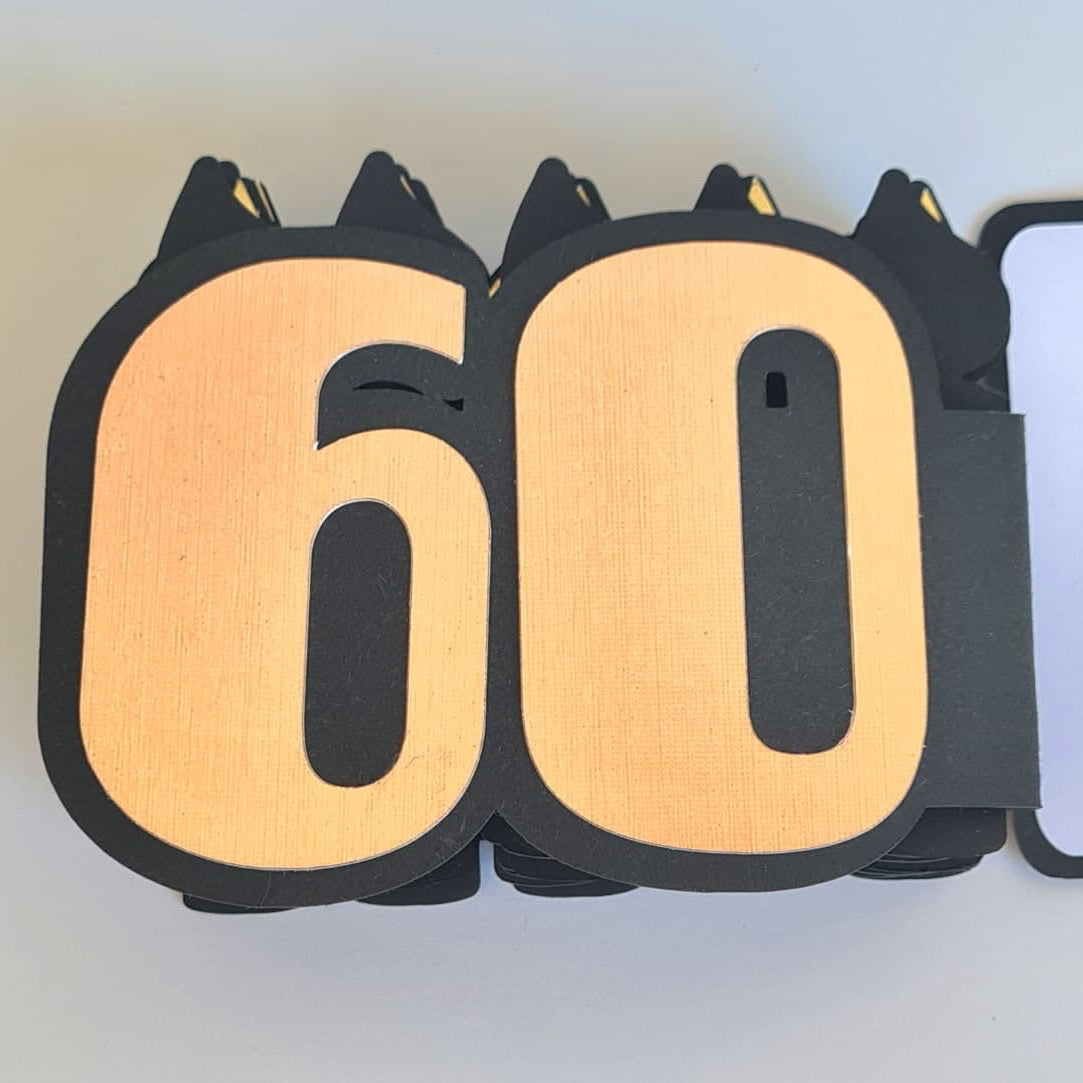 Gold „Kerzenparade“ – mit Wunschzahl & persönlichem Gruß